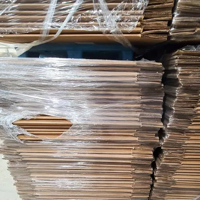 Cardboard recycling collection at facility