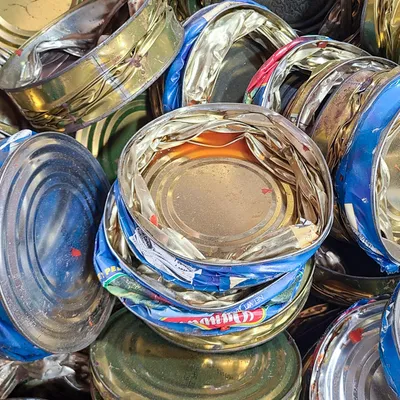 Scrap metal collected for recycling