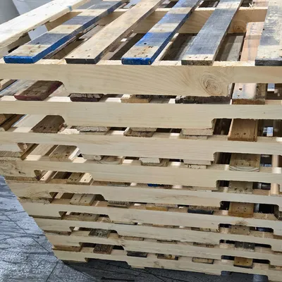 International phytosanitary marking on wood pallet