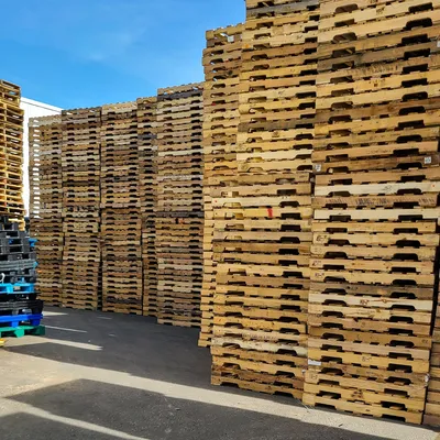 Pallet recycling yard inventory