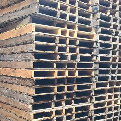 Grade A pallets stacked for delivery