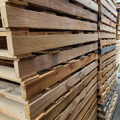 Pallets loaded and ready for transport