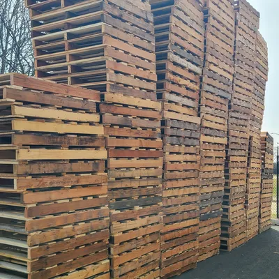 Outdoor pallet storage at ANA facility