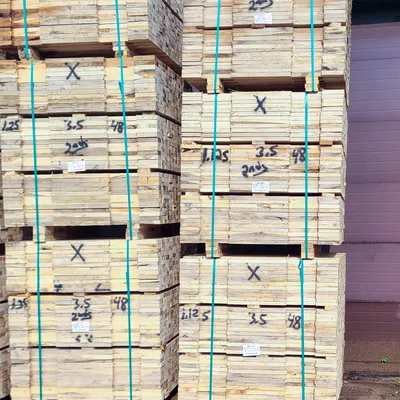Recycling yard pallet stockpile