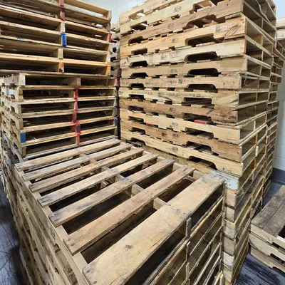 Wood pallet supply yard